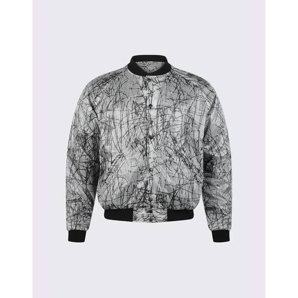 NEW RTA atticus jacket in black lines